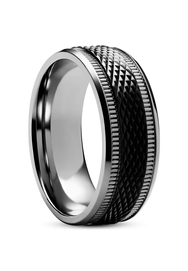 Ring - black  steel