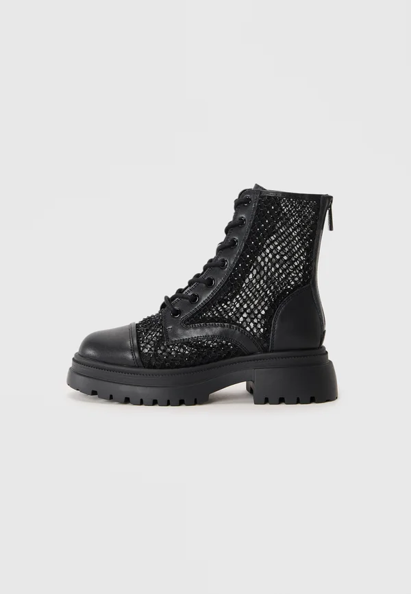 RIPCORD - Lace-up ankle boots - black