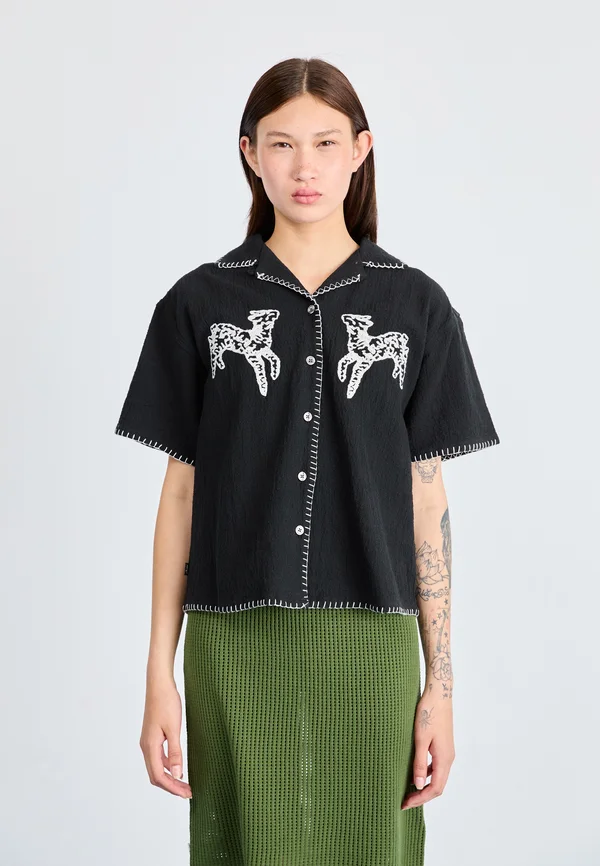 RITUAL - Button-down blouse - digital black