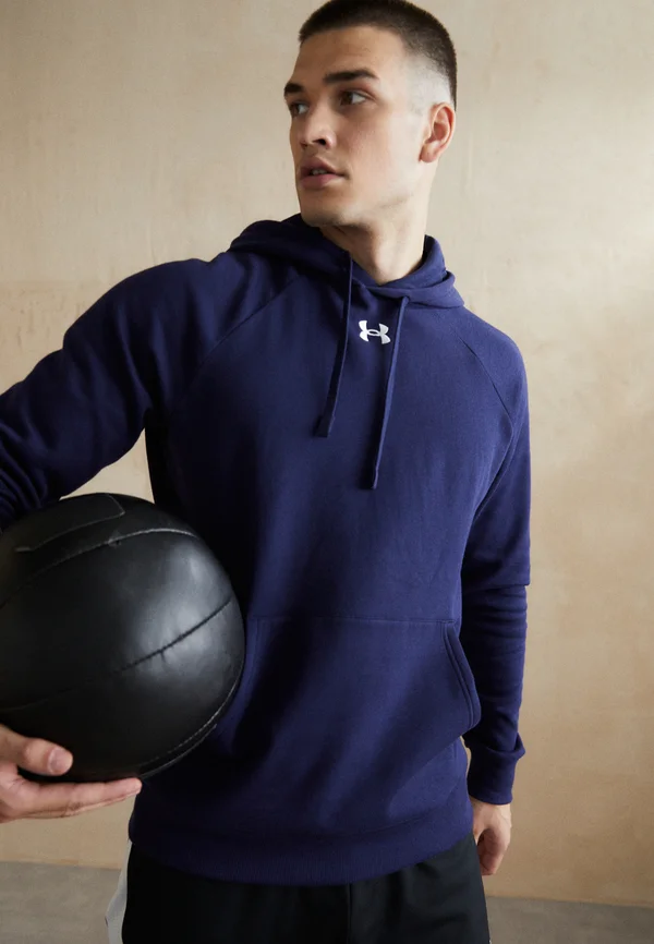 RIVAL FLEECE - Hoodie - midnight navy/white