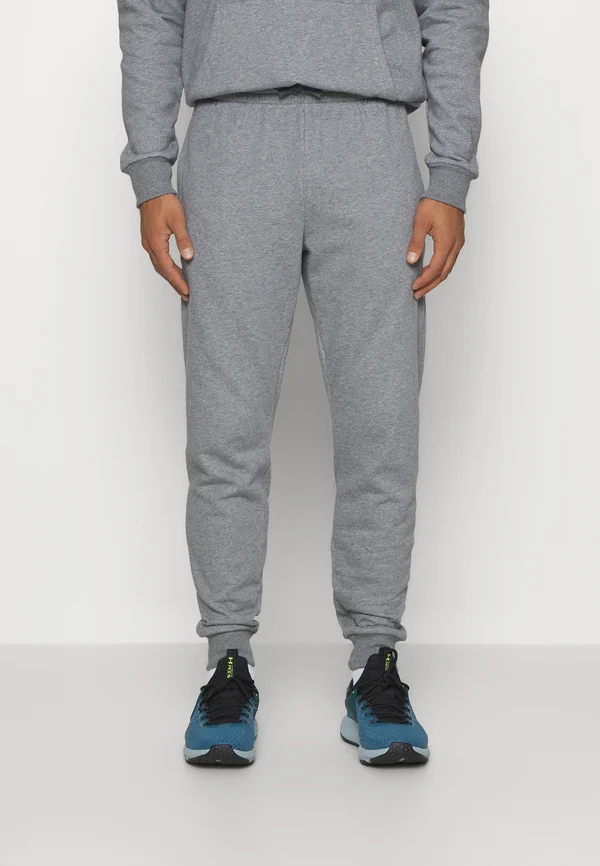 RIVAL FLEECE - Tracksuit bottoms - castlerock light heather/white