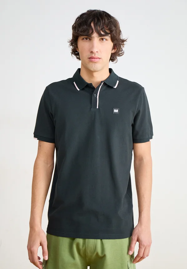 RIVAS - Polo shirt - black/pale blush