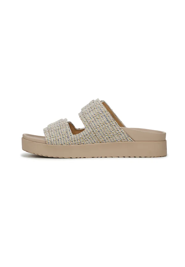 RIVIERA - Mules - cream canvas