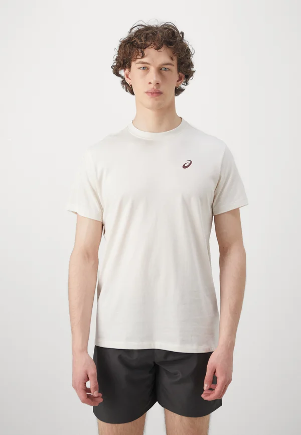 ROAD GRAPHIC TEE MEN - Print T-shirt - cream