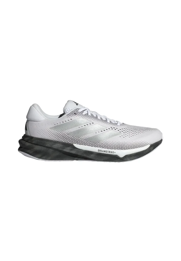 Road running shoes - cloud white silver metallic core black