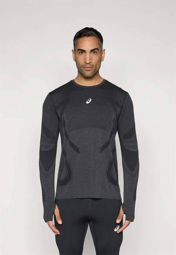 ROAD WINTER SEAMLESS TOP - Long sleeved top - performance black