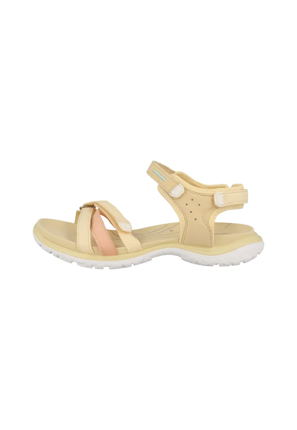 ROAM - Sandals - straw bright white dusty peach straw