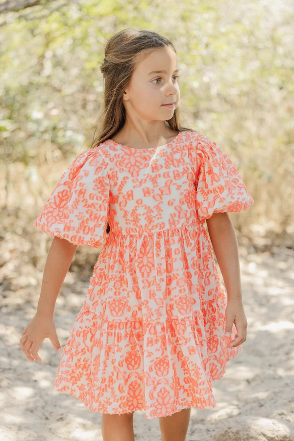 ROBEAB - Day dress - corail