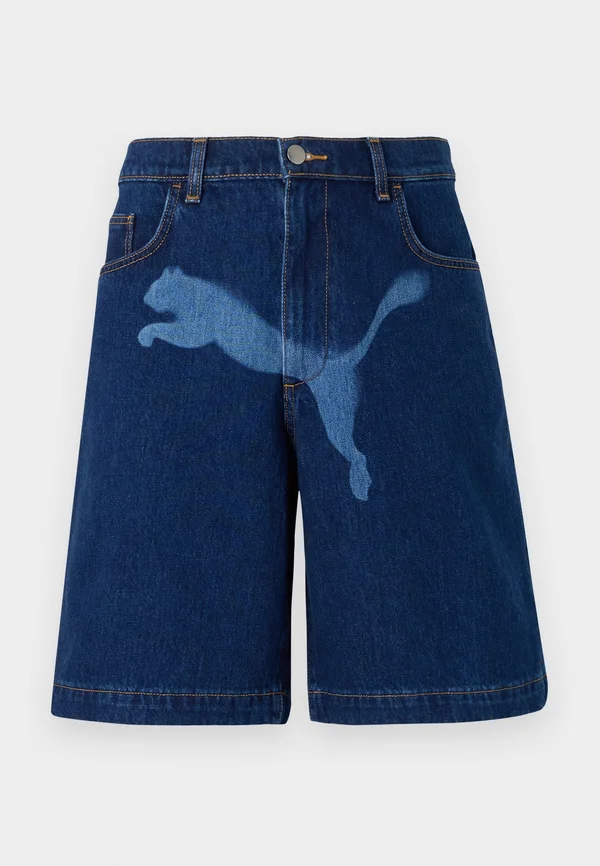 ROCKY UNISEX - Denim shorts - dark blue denim