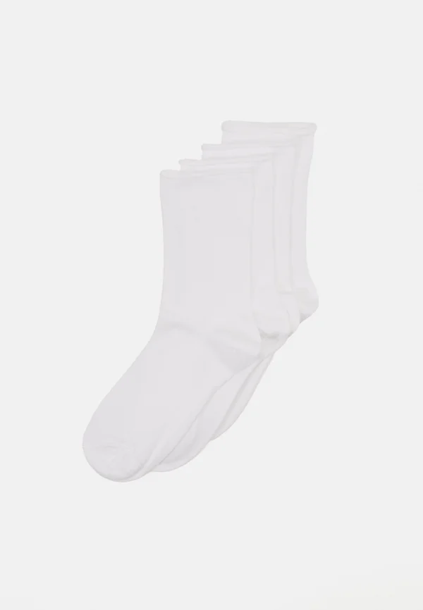 ROLL EDGE 4 PACK - Socks - white