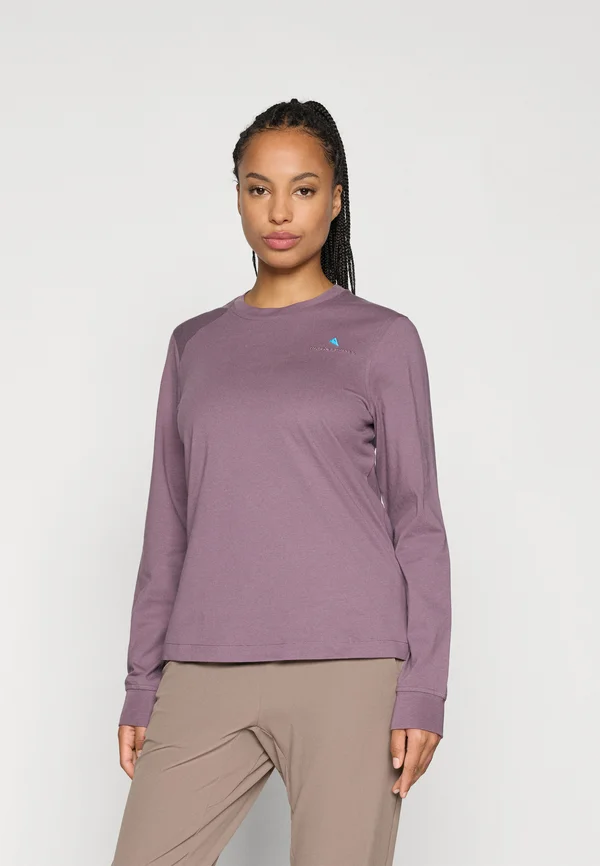ROOT LOGO TEE - Long sleeved top - black plum