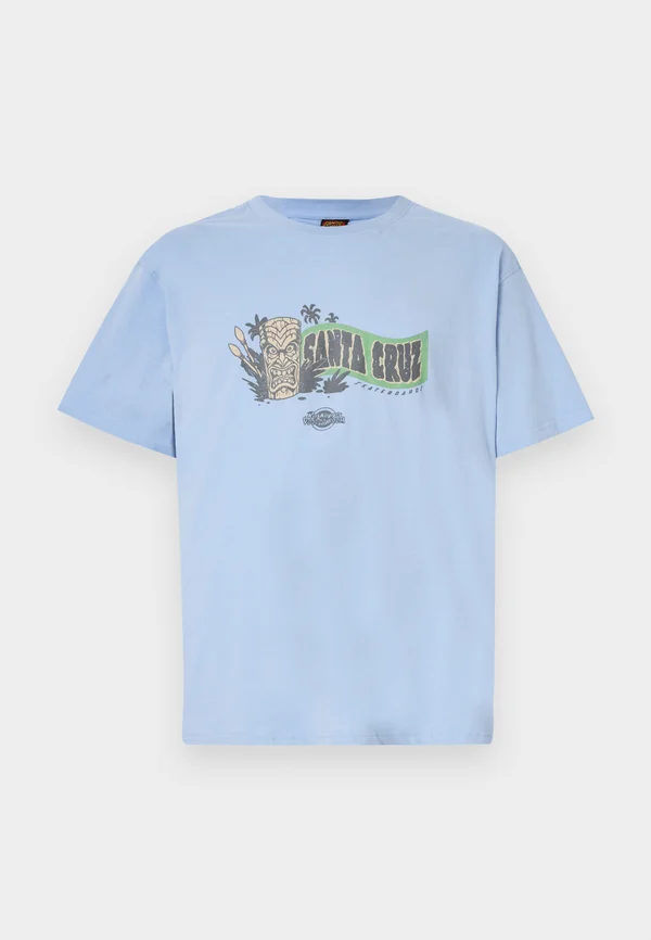 ROSKOPP VOODOO ROOM FRONT UNISEX - Print T-shirt - fresh blue