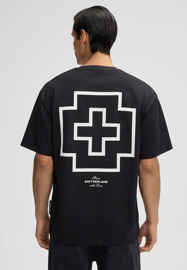 ROSSO - Print T-shirt - schwarz