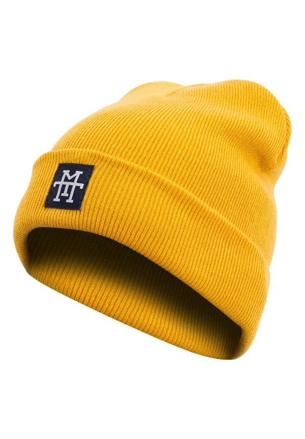 ROUGH BEANIE -MÜTZE – STRICKMÜTZE - Beanie - mustard