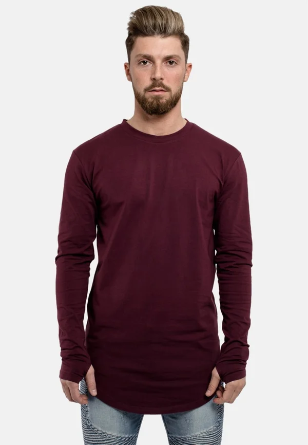 ROUND - Long sleeved top - burgundy