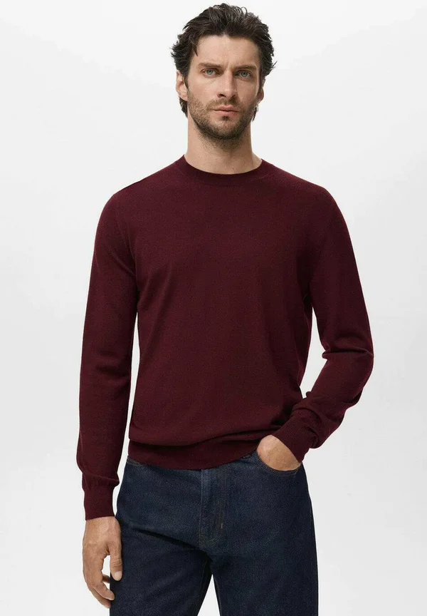 ROUND NECK - Jumper - bordeaux