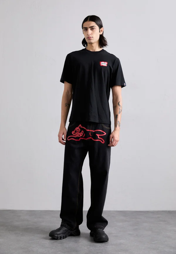 ROUNDABOUT - Print T-shirt - black