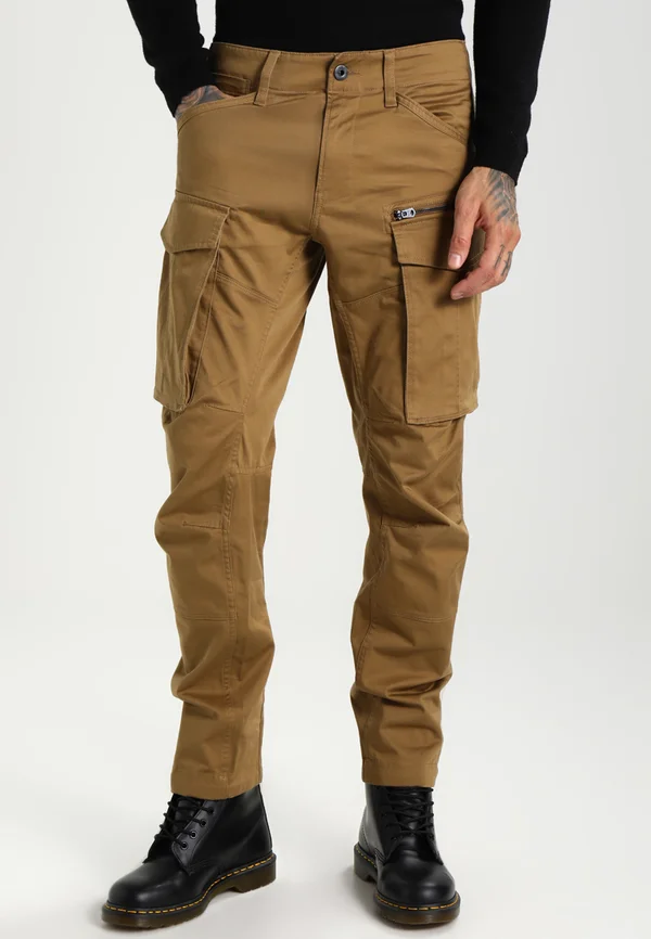 ROVIC ZIP 3D TAPERED - Cargo trousers - beige