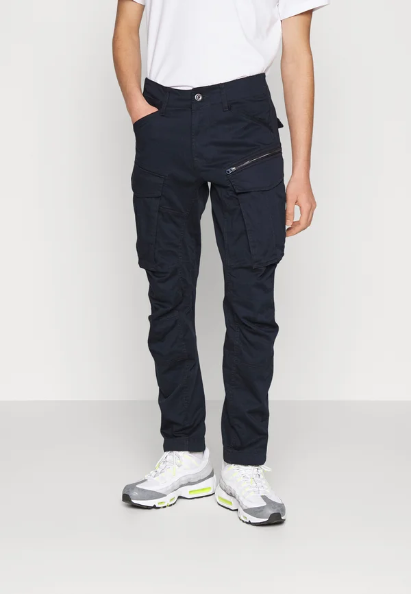 ROVIC ZIP REGULAR TAPERED - Cargo trousers - dark blue