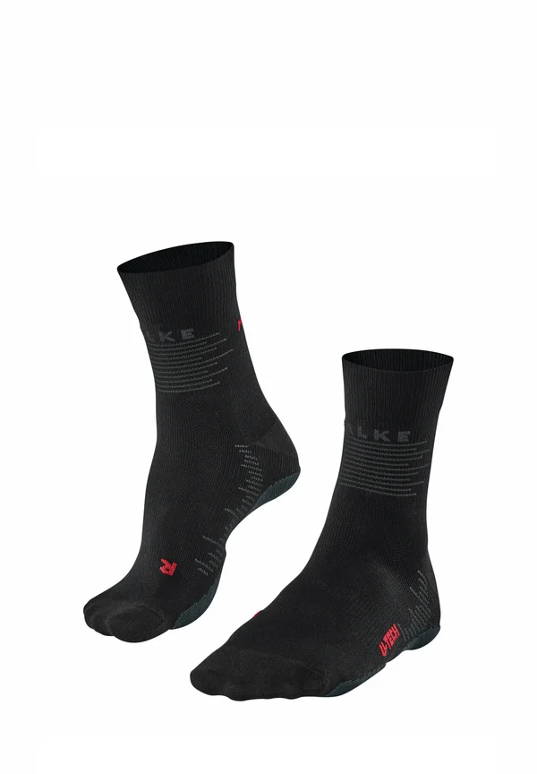 RU TRUE MOTION NEVOS RUNNING WITH U-TECH CUSHIONING - Sports socks - black