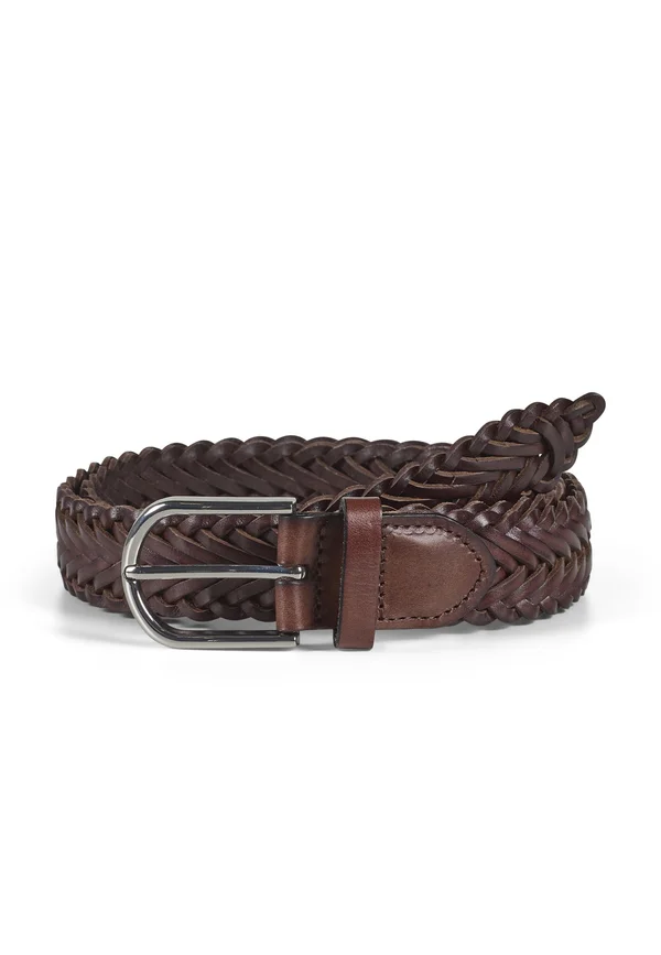 RUBEN  - Braided belt - brown