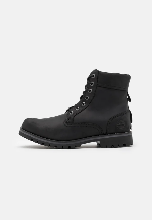 RUGGED 6 IN PLAIN TOE WP - Lace-up ankle boots - black