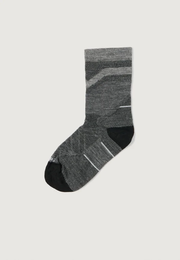 RUN CUSHION PATTERN MID CREW SOCKS - Sports socks - light gray