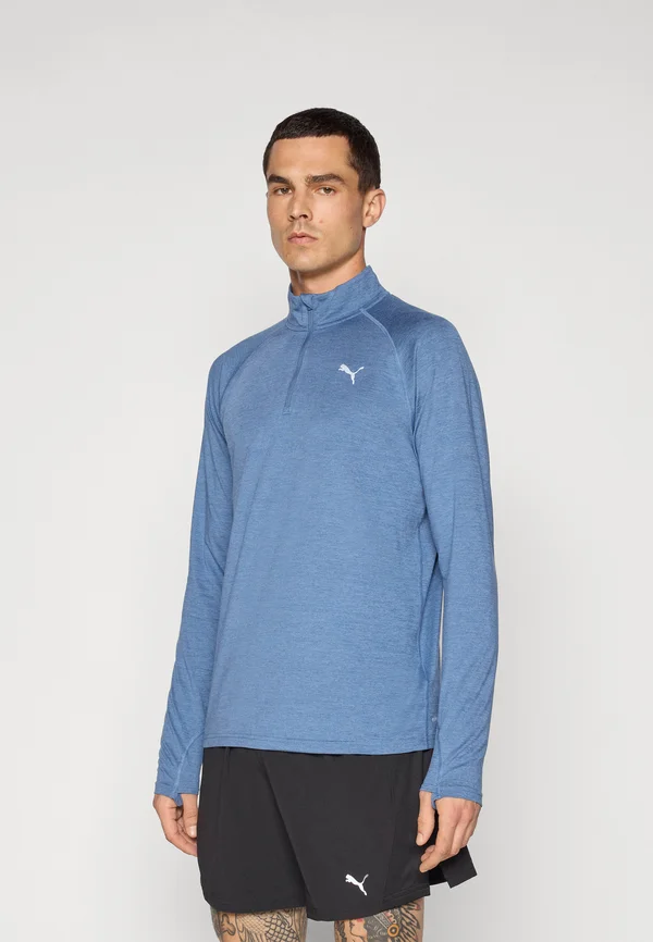 RUN VELOCITY CLOUDSPUN - Long sleeved top - dark indigo heather