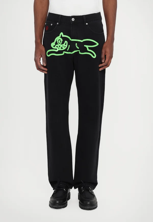 RUNNING DOG PANT - Straight leg jeans - black denim