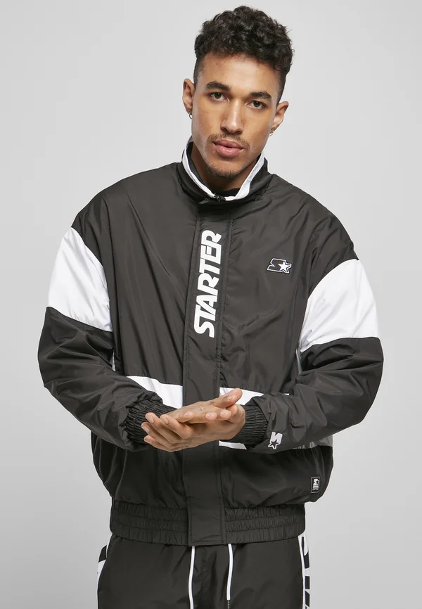 Running jacket - black/white