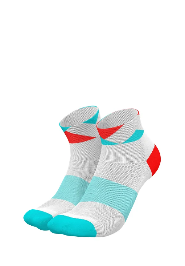 RUNNING PEAKS SHORT - Trainer socks - cyan inferno