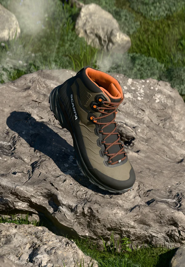 RUSH TRK GTX - Hiking shoes - mud/burnt orange