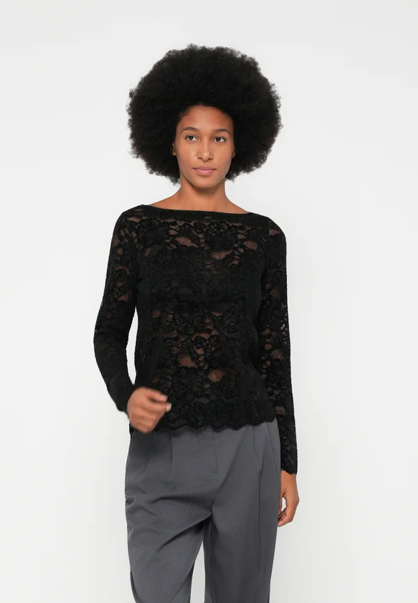 RWDELICIA REGULAR  - Long sleeved top - black