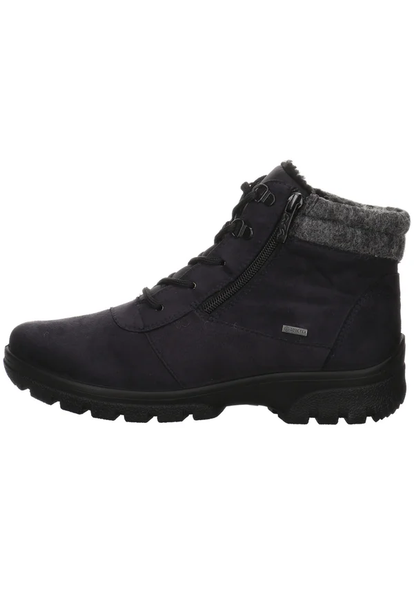SAAS-FEE - Winter boots - blau grau schwarz