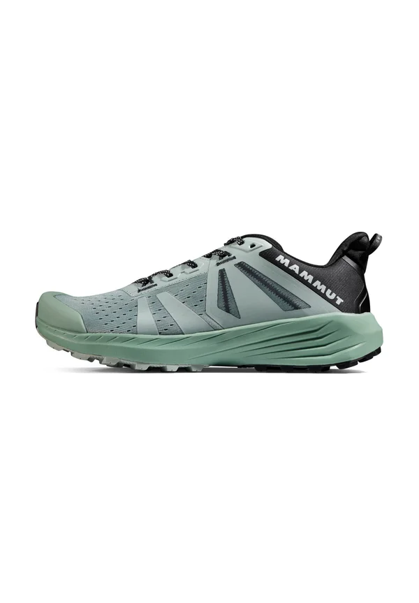 SAENTIS - Trail running shoes - dark silver sage black