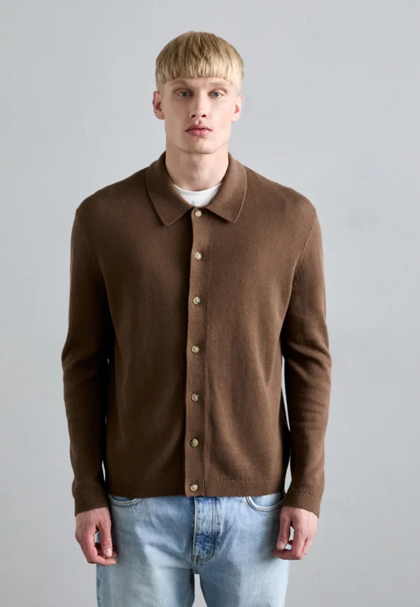 SAERON - Cardigan - warm brown