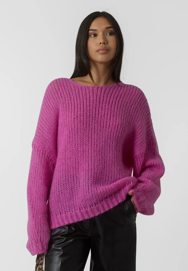 SAFA CHUNKY - Jumper - deeppink