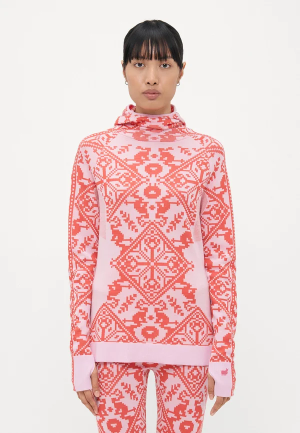 SAGA HOOD - Undershirt - strong red