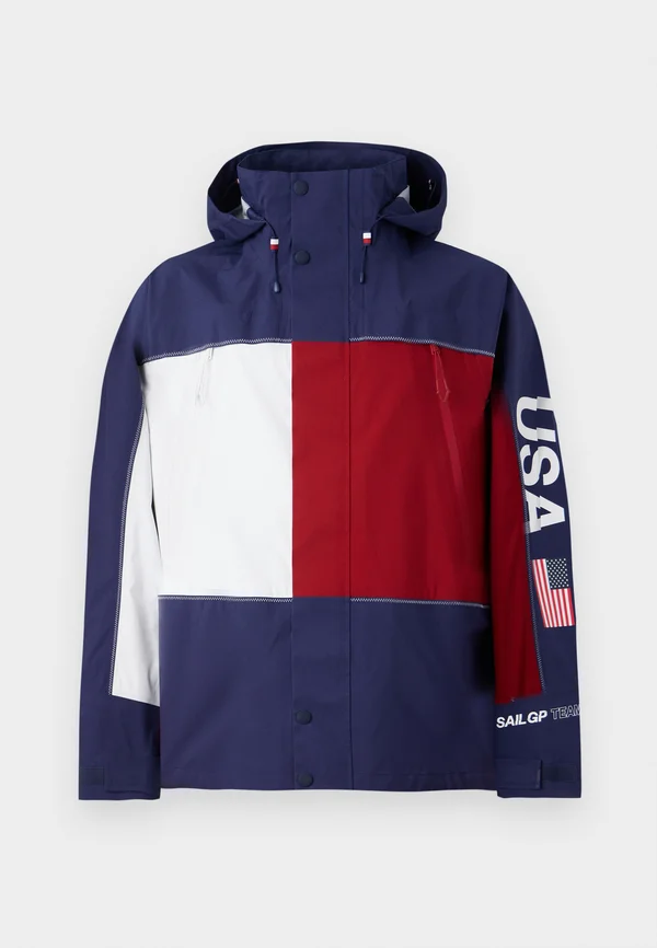 SAIL JACKET UNISEX - Outdoor jacket - yale navy/ecru /magma red