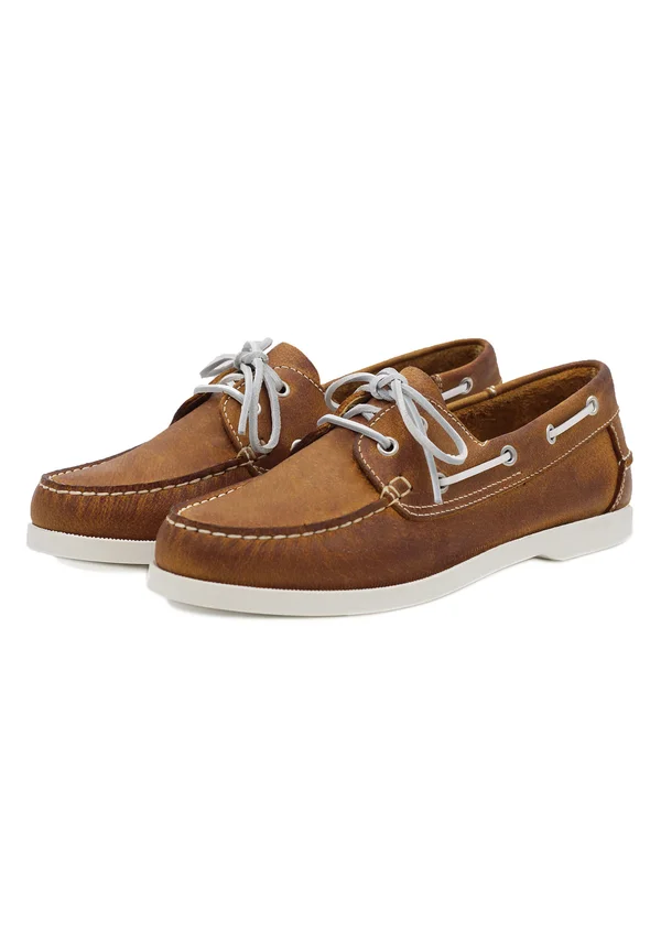 SAILERS - Boat shoes - Cognac