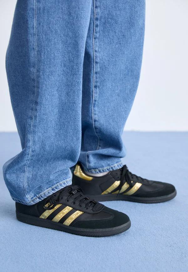 SAMBA UNISEX - Trainers - core black/gold met