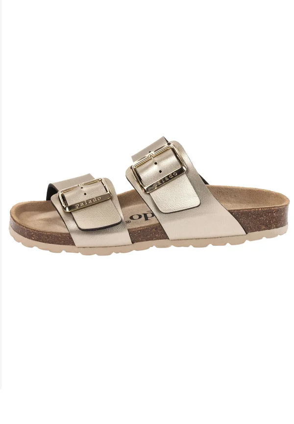 SAMOS EGS - Mules - beige metellic