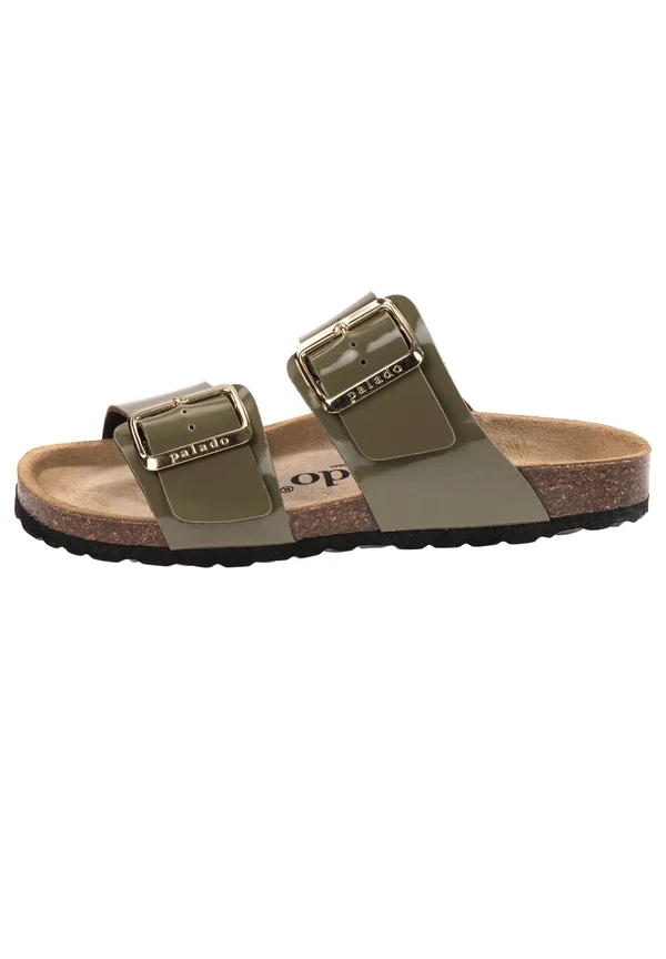 SAMOS EGS - Mules - khaki lack