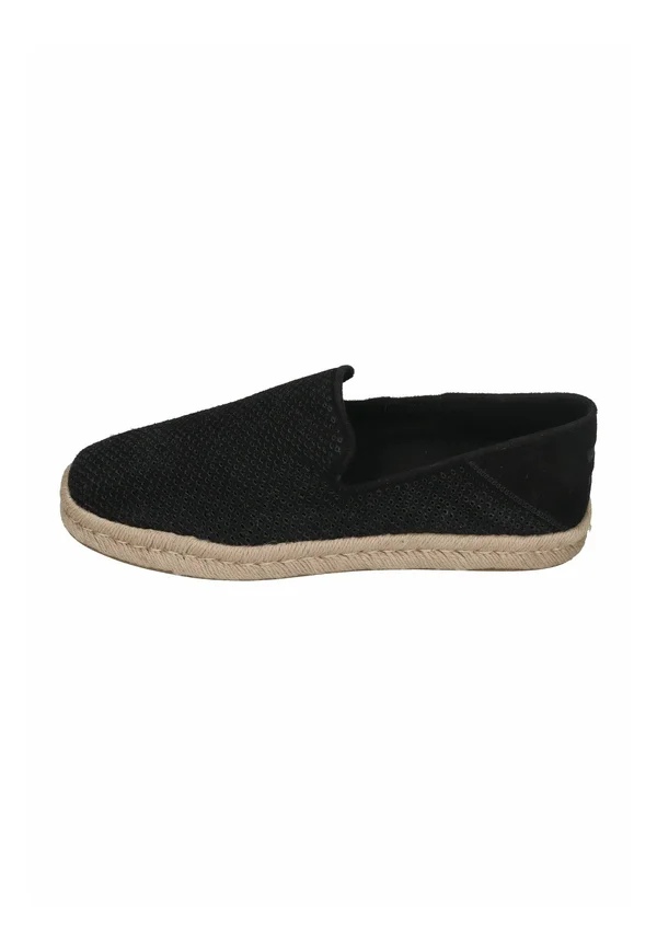 SANTIAGO - Espadrilles - black diamond perforated suede