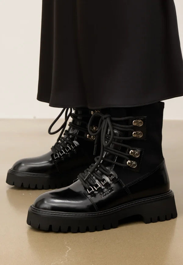 SAOLIA - Platform ankle boots - black