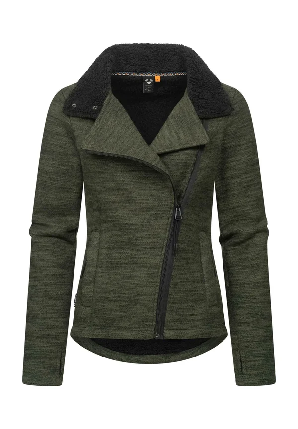 SASKIE MELANGE - Fleece jacket - dark olive