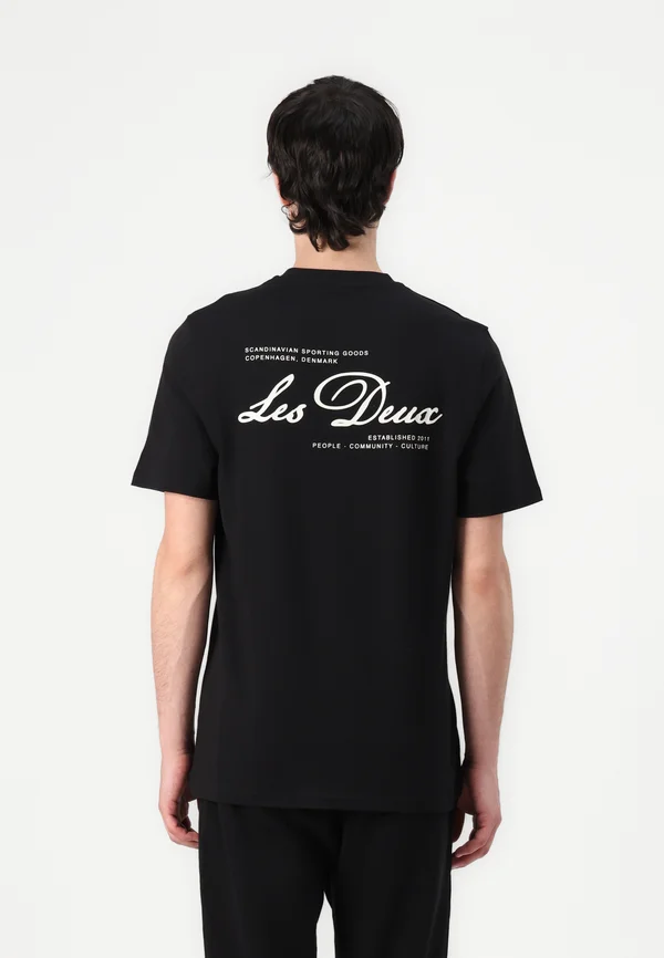 SCANDINAVIAN - Print T-shirt - black/ivory