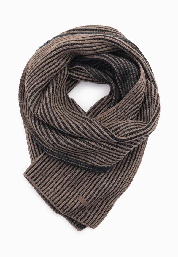 Scarf - brwon and black