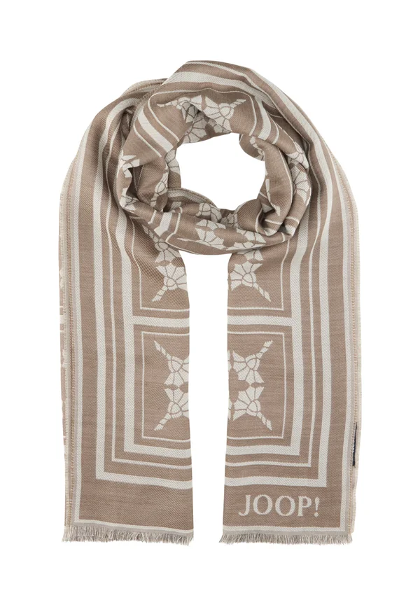 Scarf - sand creme gemustert
