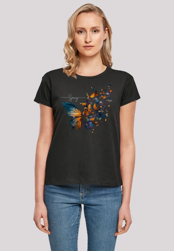 SCHMETTERLING - Print T-shirt - schwarz